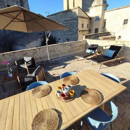 Apartment Centre Historique, Terrasse Privative Panoramique Uzes